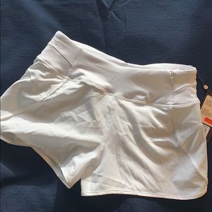 Calla - White Athletic Shorts